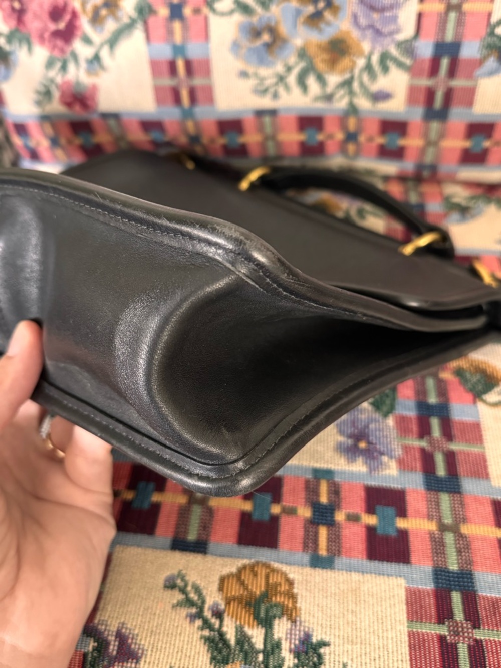 Vintage Coach Black Willis Top Handle Satchel - Picture 11 of 11
